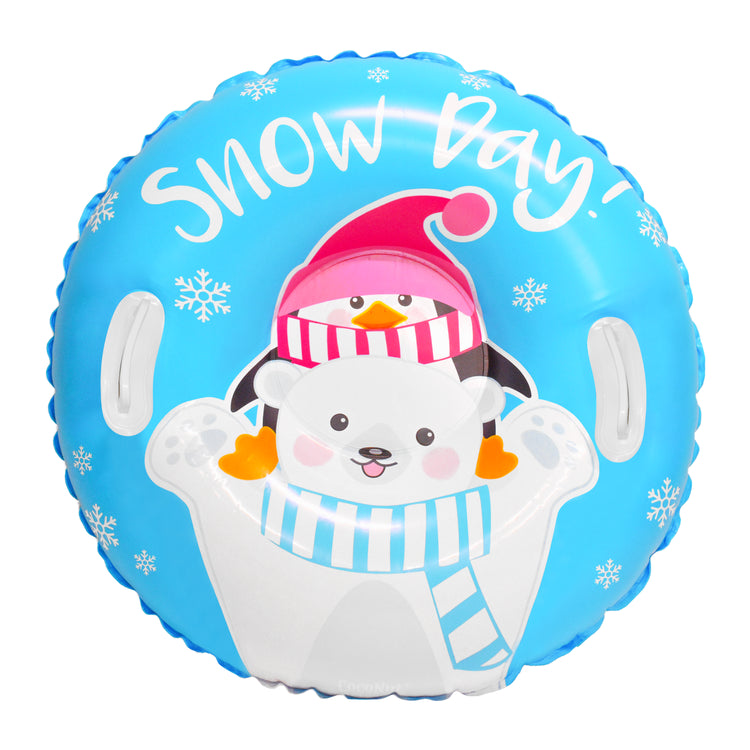 32" Snow Tube - Snow Day Bear & Penguin