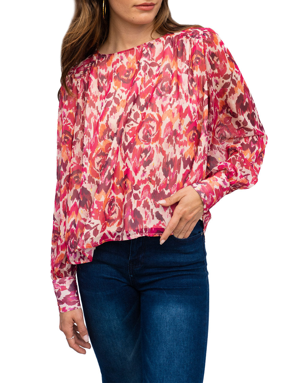  Mala Blouse - Fuchsia Multi - Bonton