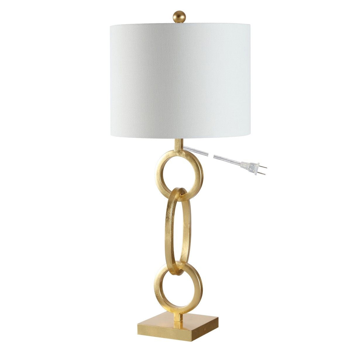  Safavieh Alaia Iron Table Lamp - White - Bonton