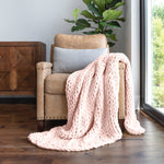 Chunky Hand Knit Throw Blanket
