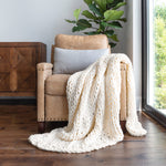 Chunky Hand Knit Throw Blanket