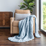 Chunky Hand Knit Throw Blanket