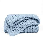 Chunky Hand Knit Throw Blanket