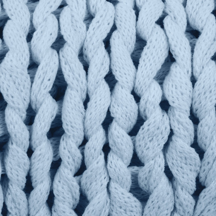 Chunky Hand Knit Throw Blanket
