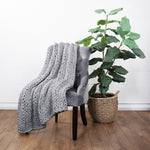 Chunky Hand Knit Throw Blanket