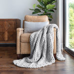 Chunky Hand Knit Throw Blanket
