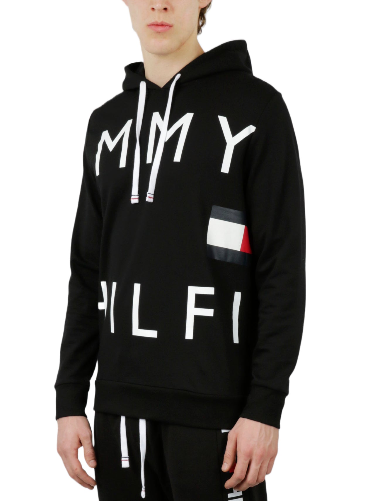  Long Sleeves French Terry Hoodie - Black - Bonton