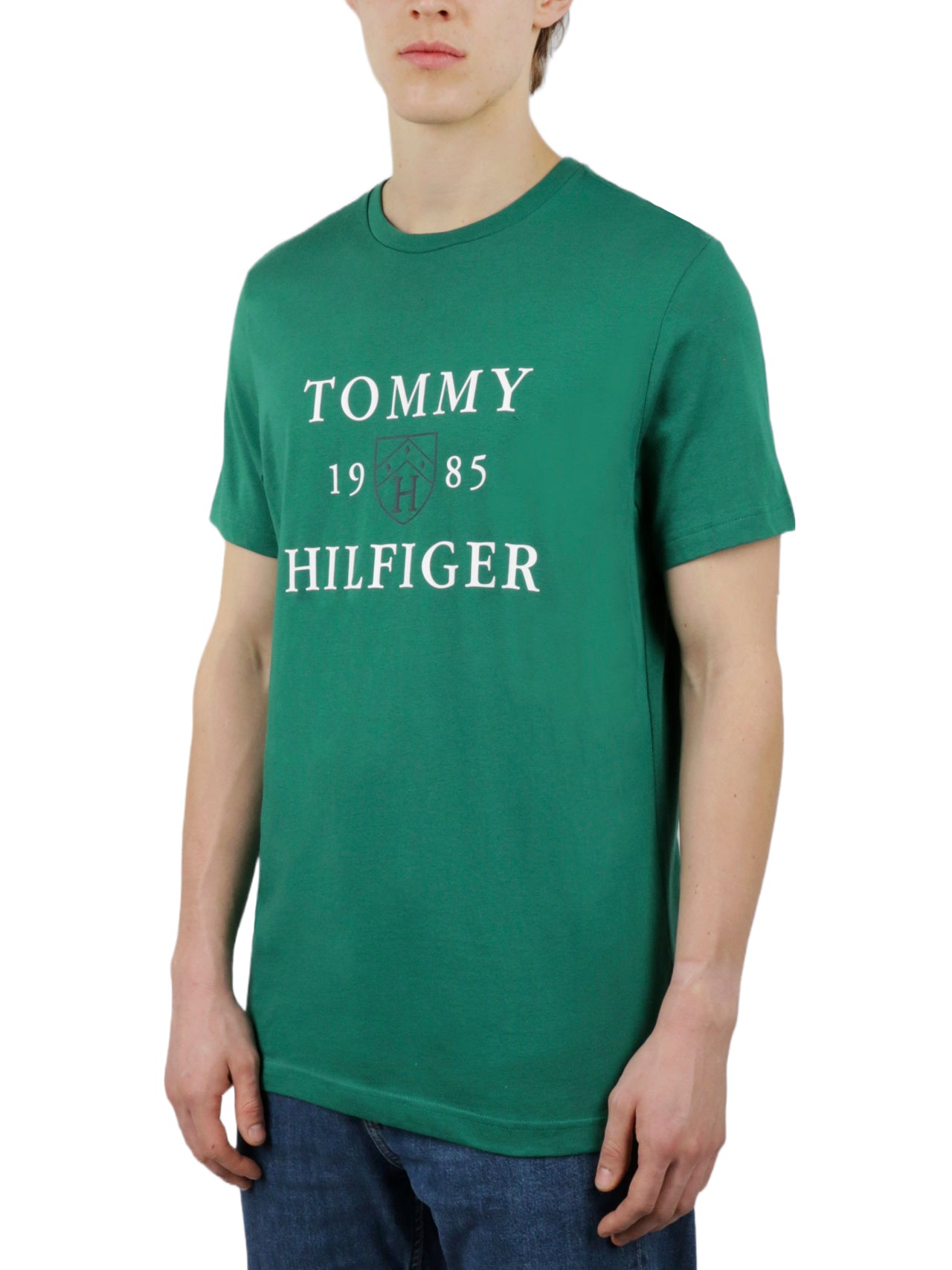  Tommy Hilfiger Short Sleeves Crew Neck - Hunter - Bonton