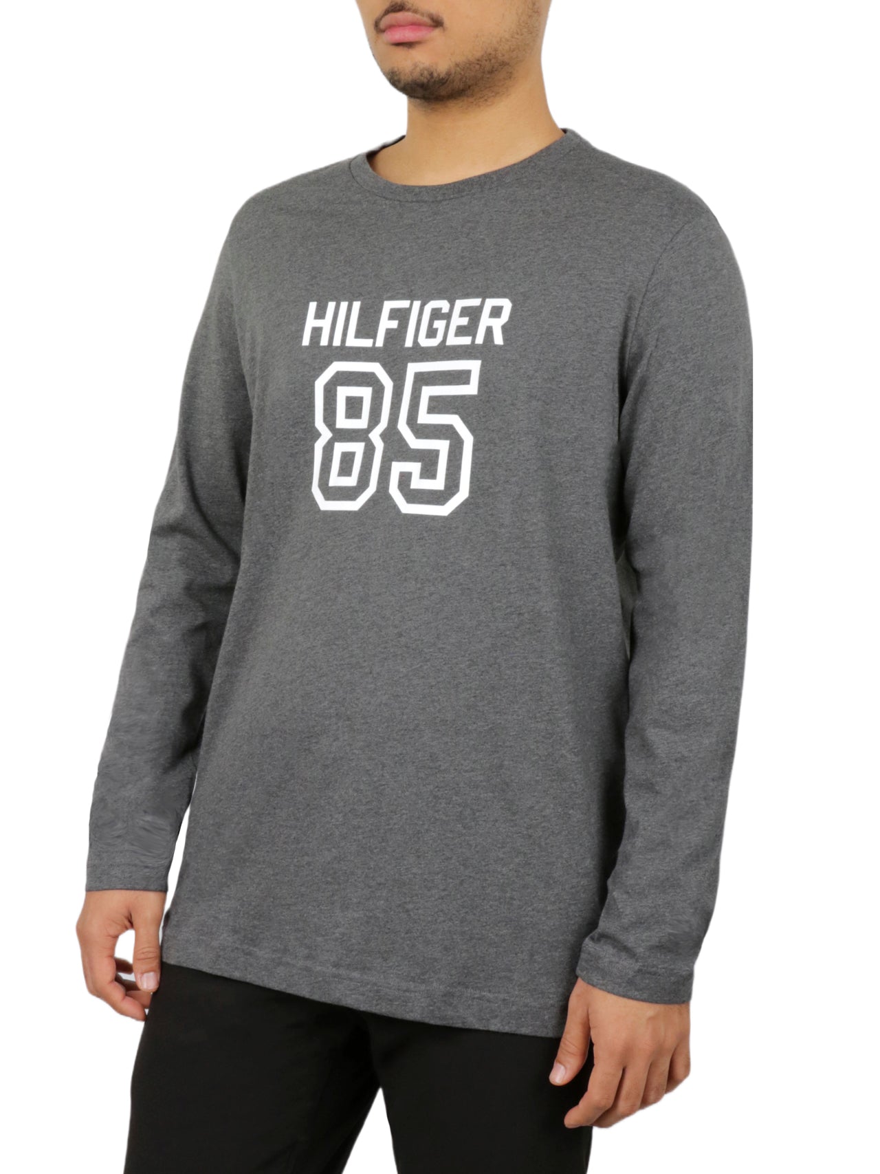  Tommy Hilfiger Long Sleeves Graphic Crew Neck - Carbon Grey - Bonton