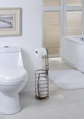 Free Standing 3-Roll Storage Toilet Paper Holder