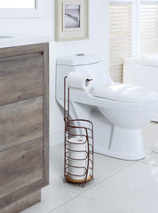 Free Standing 3-Roll Storage Toilet Paper Holder