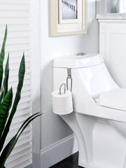 Over The Tank Toilet Tissue Paper Roll Holder Dispenser