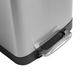 Large Stainless Steel Step Trash Can with Lid