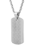 Stainless Steel Hammered Finish Dog Tag