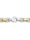 Stainless Steel With Two Tone Ip 24" H-Link Chain