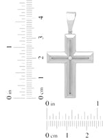 .03Ct Stainless Steel Cross Pendant