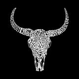 Word Art Crewneck Sweatshirt - Texas Skull