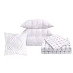 Arrow Pleated Bed in a Bag White