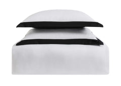 Hotel Duvet Set White/Black