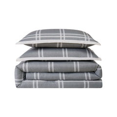 Leon Plaid Duvet Set