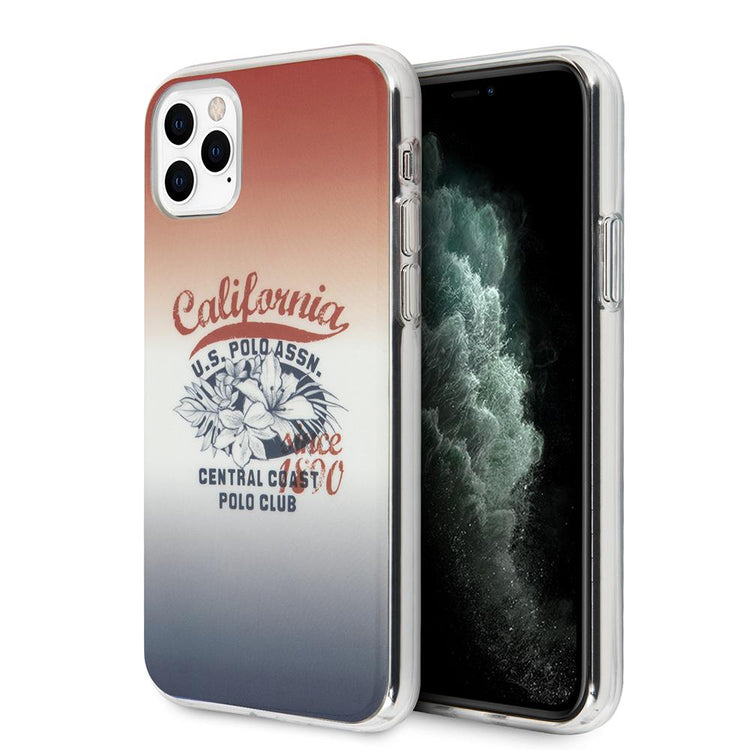 iPhone 11 Pro - Hard Case Multicolor California Central Coast Logo - U.S. Polo Assn.