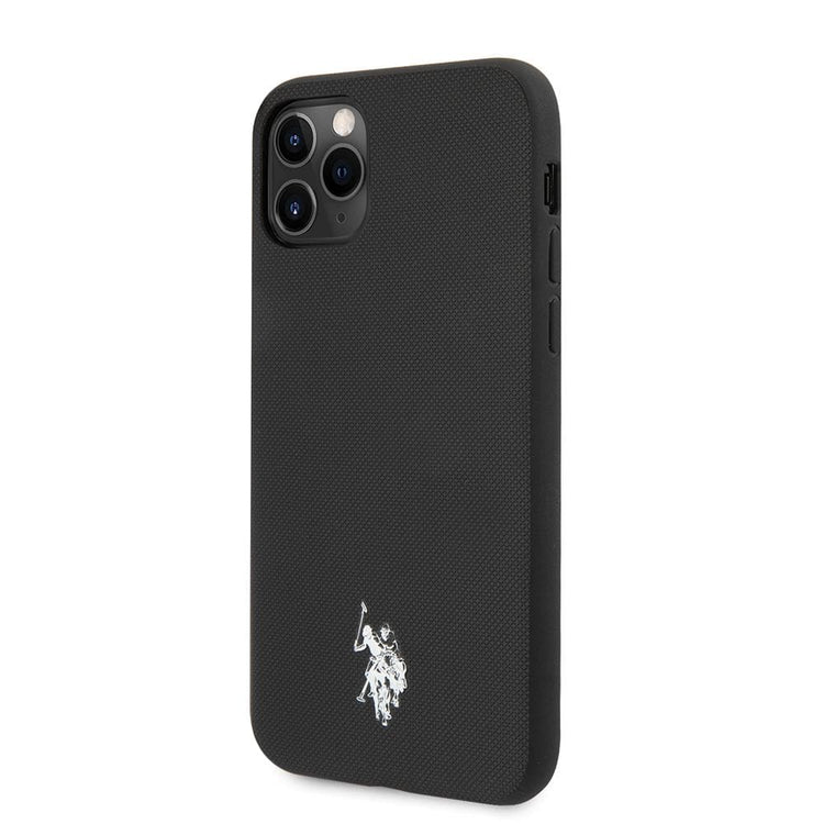 iPhone 11 Pro - PU Leather Black Polo Type With Embossed Logo - U.S. Polo Assn.