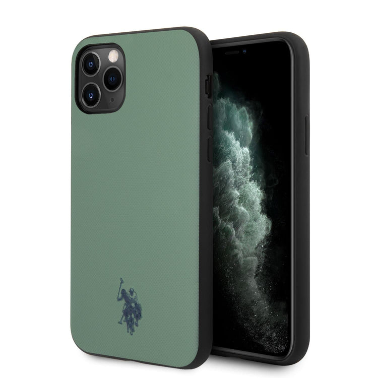 iPhone 11 Pro - PU Leather Green Polo Type With Embossed Logo - U.S. Polo Assn.