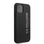 iPhone 11 Pro - Silicone Black Vertical Logo With Microfiber Interior - U.S. Polo Assn.
