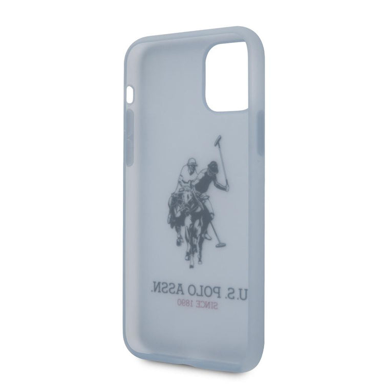 iPhone 11 Pro - Silicone Blue Transparent Big Horse - U.S. Polo Assn.