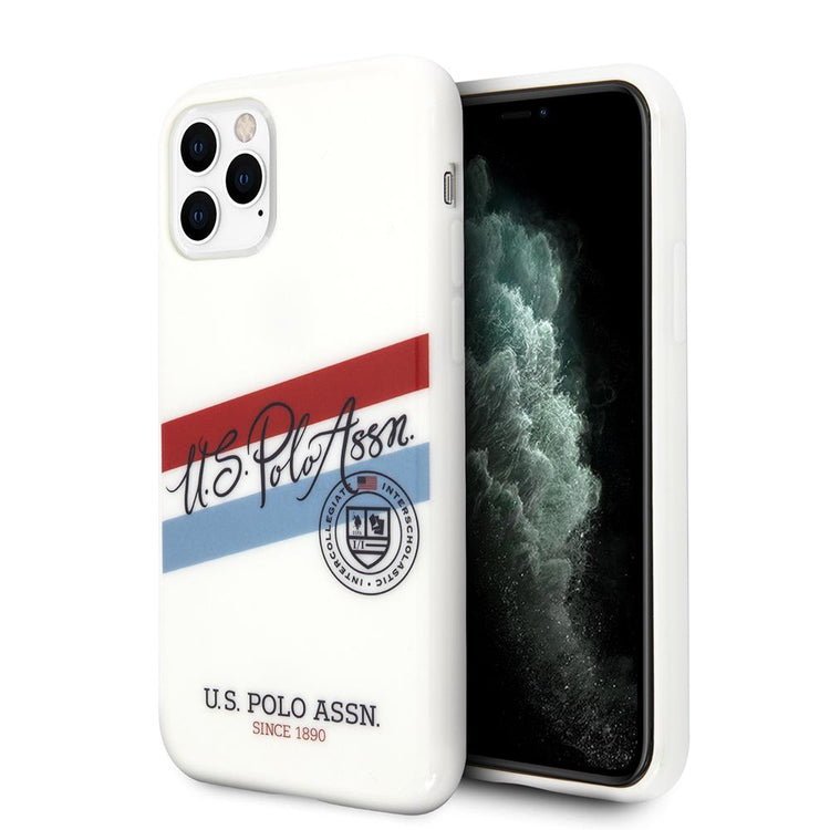 iPhone 11 Pro max - Hard Case White Script Logo - U.S. Polo Assn.