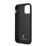 iPhone 11 Pro Max - PU Leather Black Embossed Logo - U.S. Polo Assn.