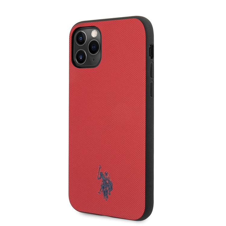 iPhone 11 Pro Max - PU Leather Red Embossed Logo - U.S. Polo Assn.