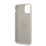 iPhone 11 Pro Max - Silicone White Big Horse Logo Print And Microfiber Interior - U.S. Polo Assn.
