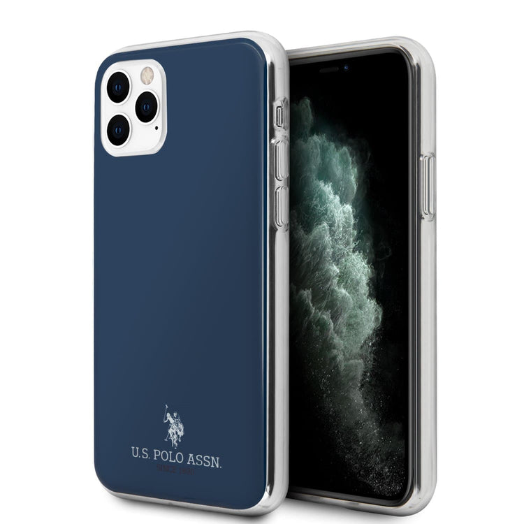 iPhone 11 Pro Max - Hard Case Blue Small Horse Logo - U.S. Polo Assn.