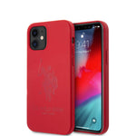 iPhone 12 mini - Silicone Red Tone On Tone Logo - U.S. Polo Assn.