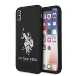 iPhone XS/X - Silicone Black Big Horse Logo Print And Microfiber Interior - U.S. Polo Assn.2