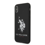 iPhone XS/X - Silicone Black Big Horse Logo Print And Microfiber Interior - U.S. Polo Assn.2