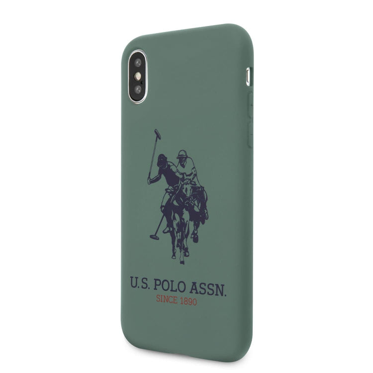 iPhone XS/X - Silicone Green Big Horse Logo Print And Microfiber Interior - U.S. Polo Assn.2
