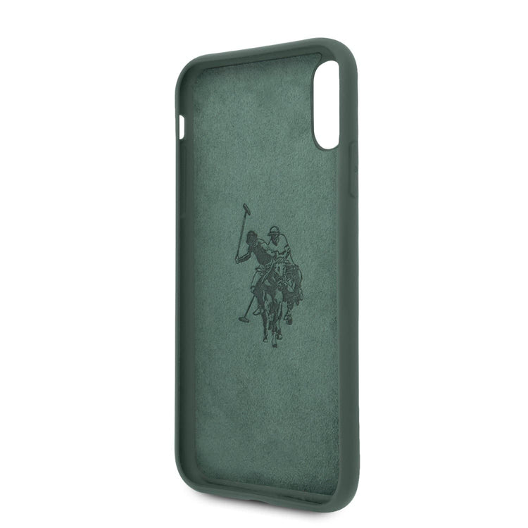 iPhone XS/X - Silicone Green Big Horse Logo Print And Microfiber Interior - U.S. Polo Assn.2