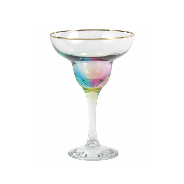 Rainbow Margarita Glass