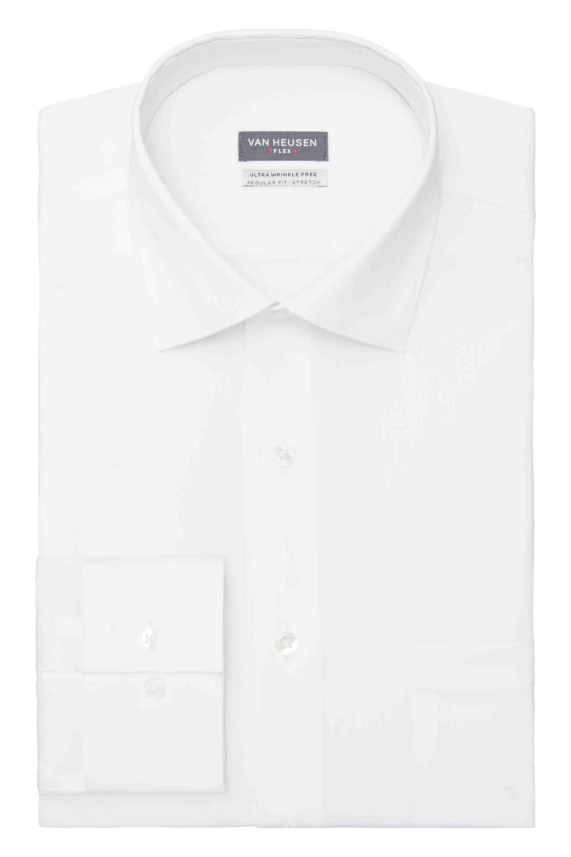  Van Heusen Regular Fit Ultra Wrinkle Free Stretch FLEX Solid - Grey Mist - Bonton