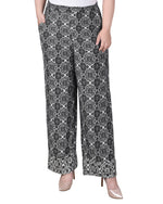 Plus Size Wide Leg Pull On Pant 4