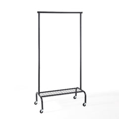 Single Garment Rack with 1-Tier Lower Shelf