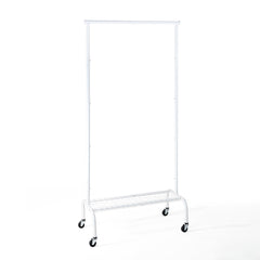 Single Garment Rack with 1-Tier Lower Shelf