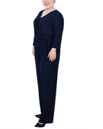 3/4 Sleeve Belted Jumpsuit 2