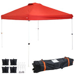Premium Pop-Up Canopy with Rolling Carry Bag and Sandbags