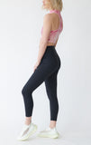 Well High-Waisted Hatha Yoga Sueded Matte Non-Tranparent Legging