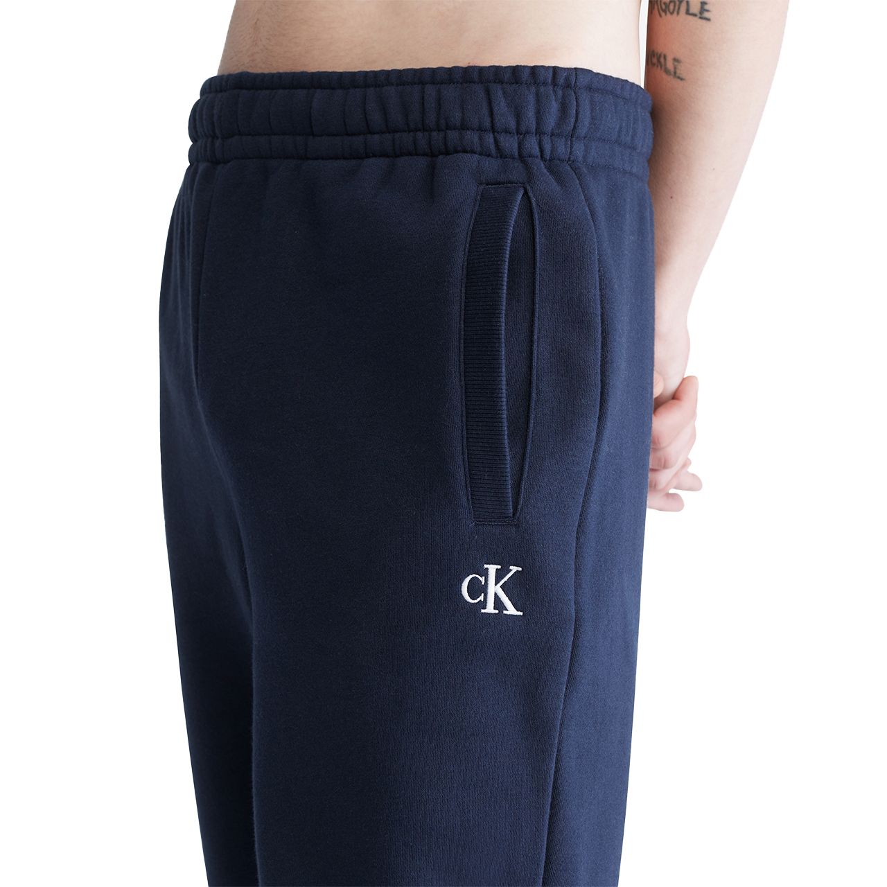  Calvin Klein Archive Logo Fleece Jogger - Heroic Grey Heather - Bonton