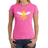 LA Pop Art Women's Word Art T-Shirt - Bee Kind