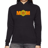LA Pop Art Women's Word Art Hooded Sweatshirt - Mom Sunflower